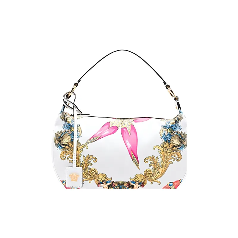 FANSIZHE VERSACE Polyamide Shoulder Bag, One Shoulder Handbag Women's White-2