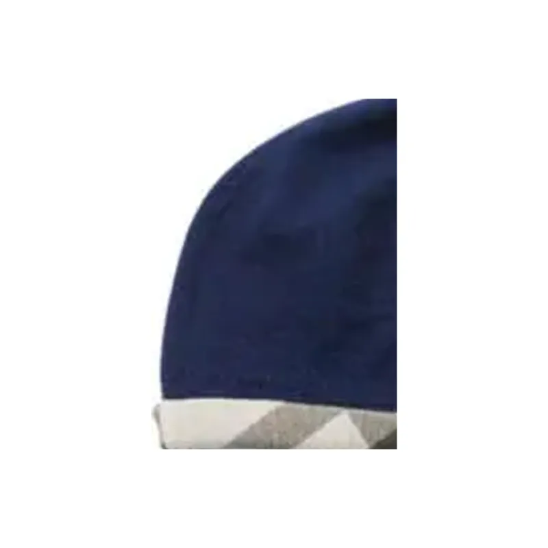 Burberry Checked Cuff Ribbed Beanie-1