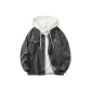 Gray Coat+White Sweatshirt