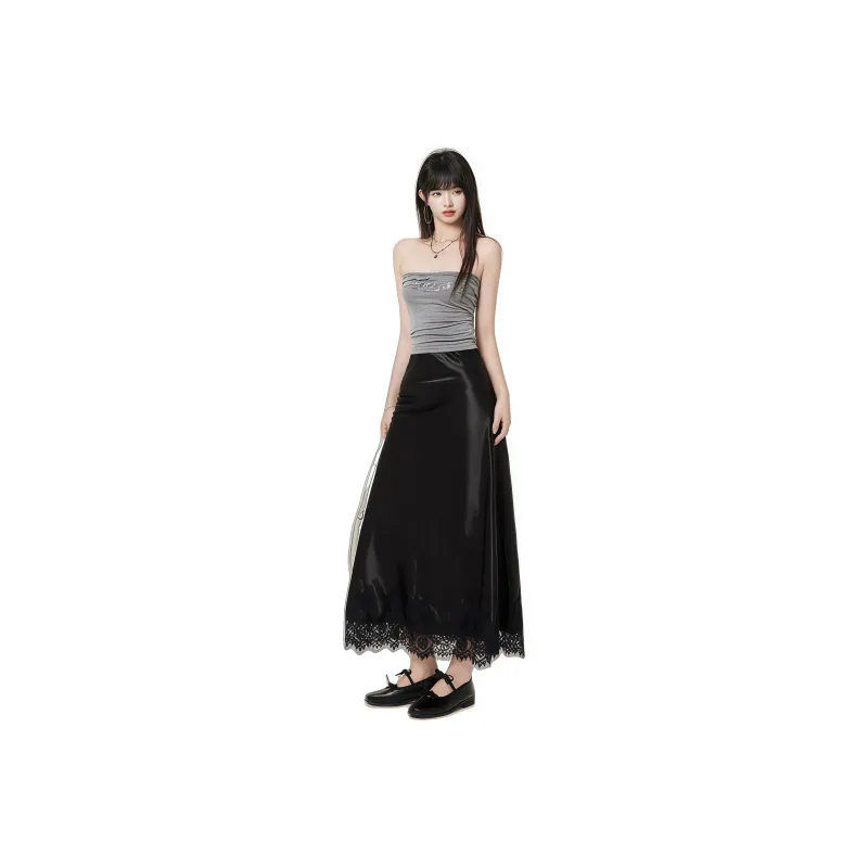 YINLEI Casual Long Skirt Women's-2