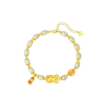 Andaozi Hetian Jade Bracelets Pale Greenish White Jade Women's