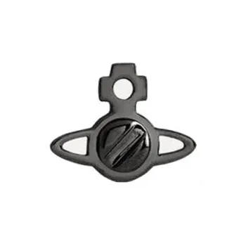 Vivienne Westwood Brass Single Stud Earrings Men's Gunmetal Gray