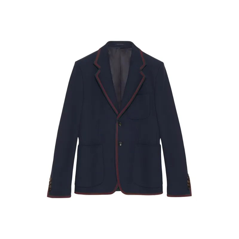 GUCCI Web Detailed Jersey Jacket-0