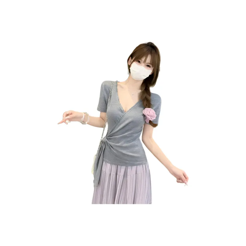 Flowers In Water T Shirt Women's-9