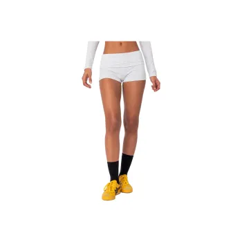 Edikted Meg Fold Over Shorts Casual Shorts Women's