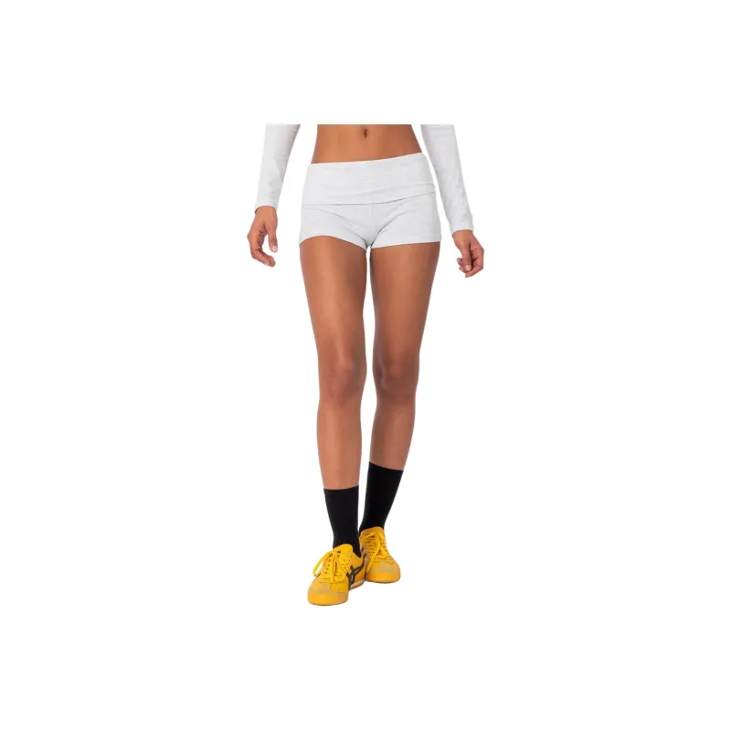 Edikted Meg Fold Over Shorts Casual Shorts Women's-0