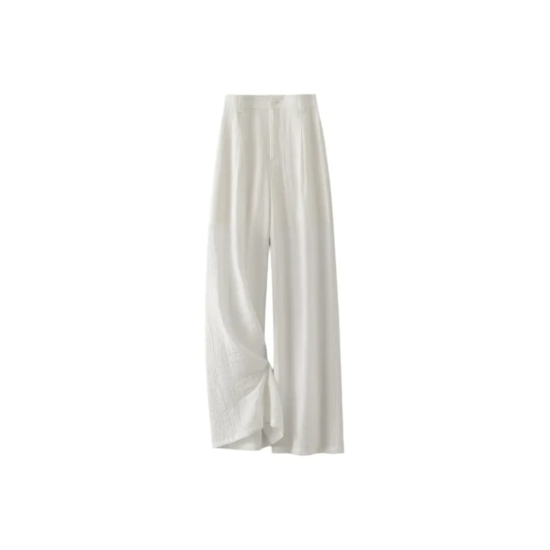 IHIMI Casual Pants Women's Gardenia White-1