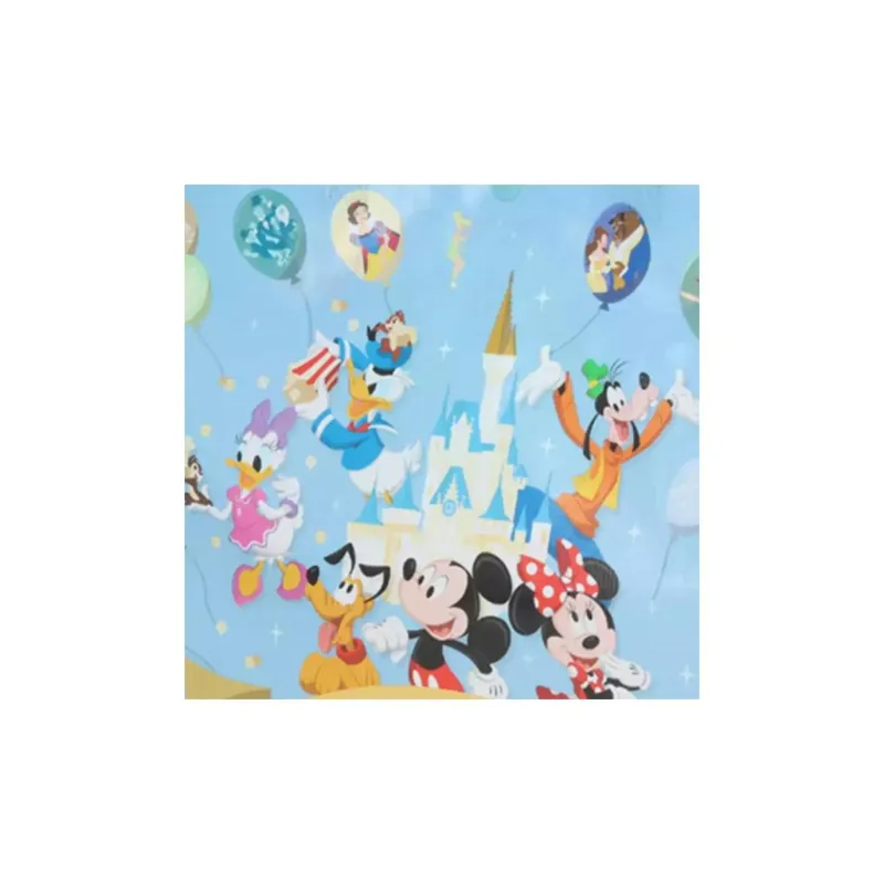 Disney Pattern Tote Bag, Shopping Bag, Handbag, Shoulder Bag Small Size Women's Blue-4