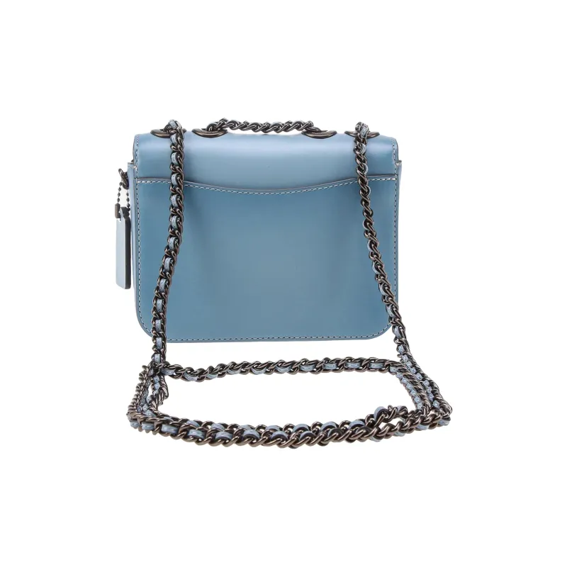 COACH Madison Leather Shoulder Bag Crossbody Bag Small Size Women's Haze Blue-1