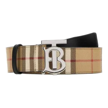 Burberry Checked Tb Buckle Belt