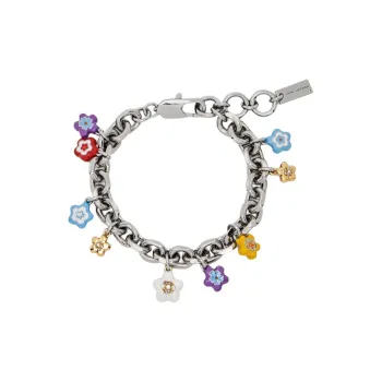 MARC JACOBS The Enamel Wild Daisy Charm Bracelet