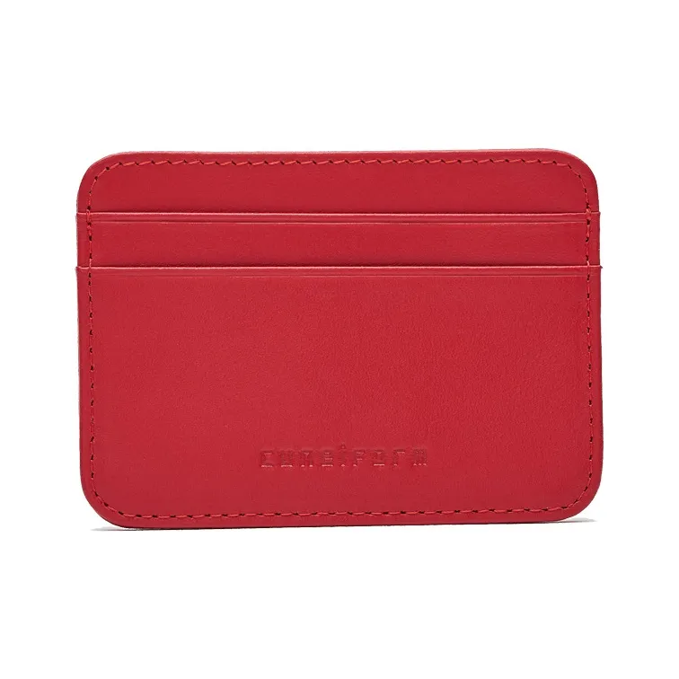Cuneiform Cow Leather Card Holder Unisex Multicolor-2