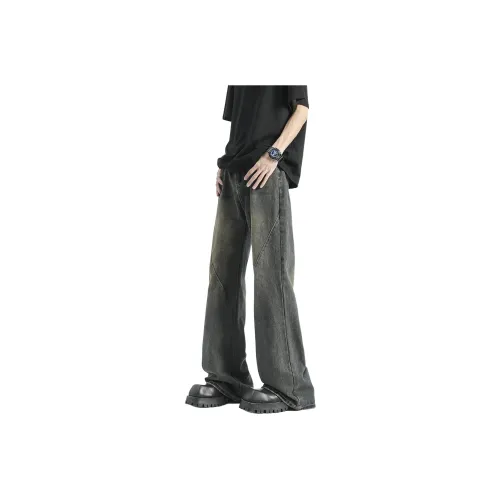Jeans Cargo Kaki à Taille