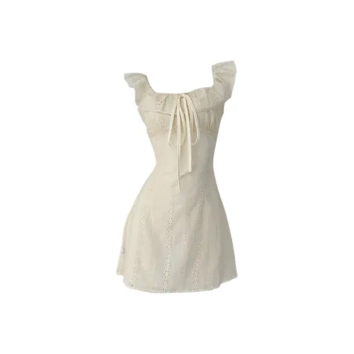 Manekniv Slip Dresses Women's Apricot