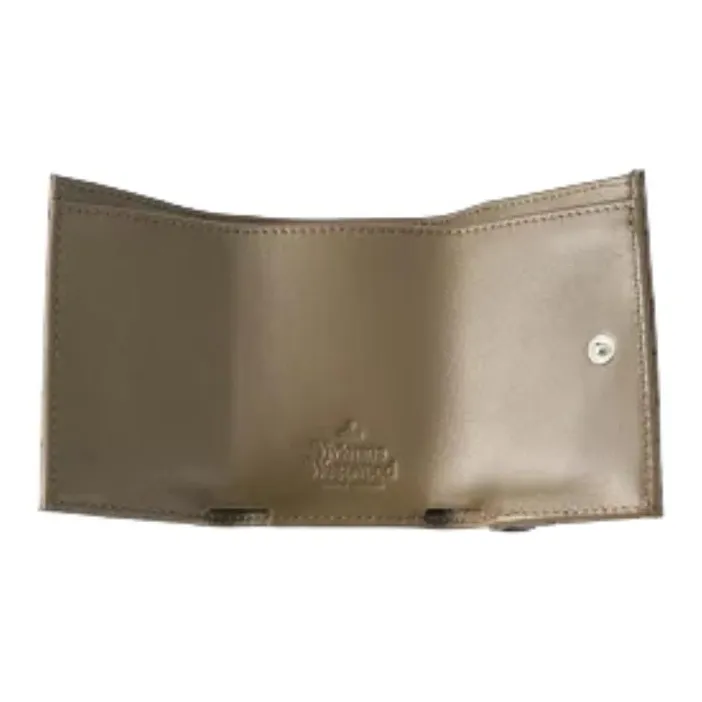 Vivienne Westwood Crocodile Embossed Leather Wallet Men's Copper-3