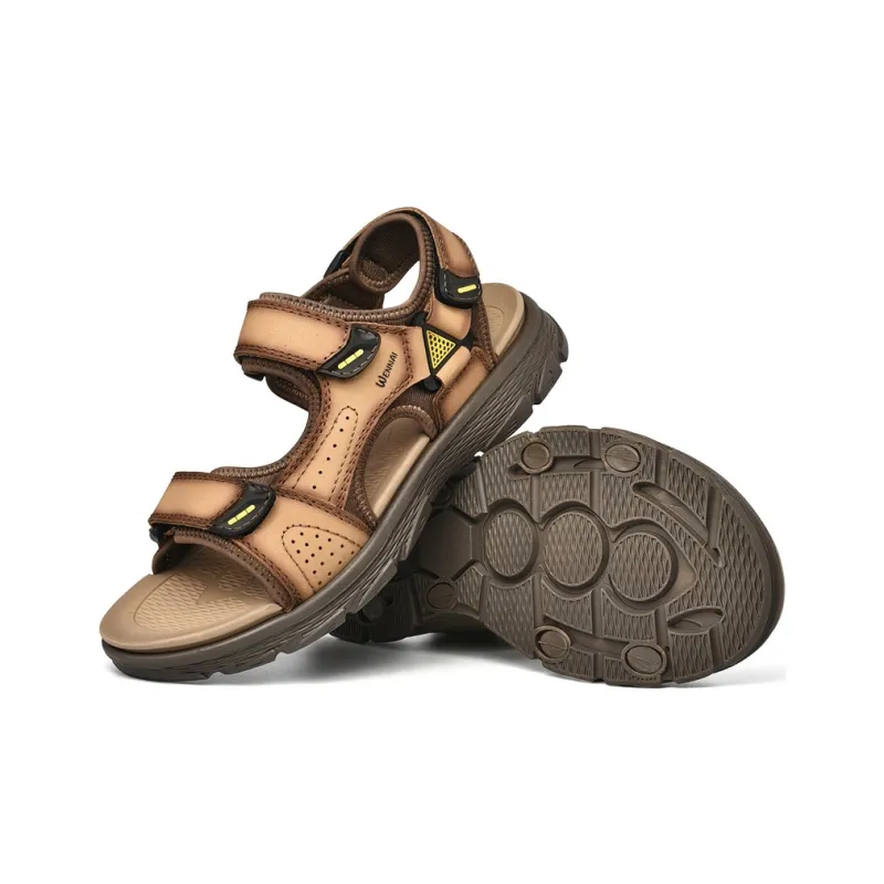 Wen Nai Beach Sandals Men's Light Brown-2