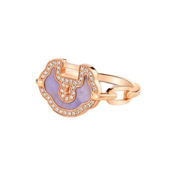 Qeelin 18K Rose Gold, Diamond Rings Unisex