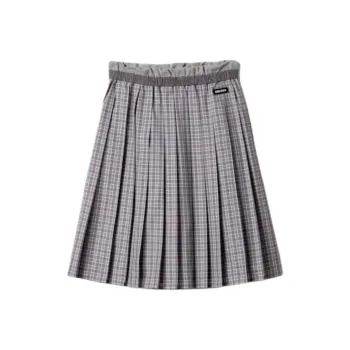 MIU MIU Casual Long Skirt Women's Pilot Blue