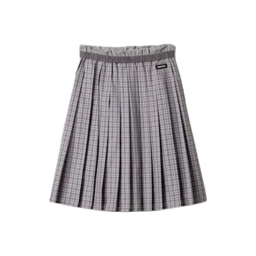 MIU MIU Casual Long Skirt Women's Pilot Blue