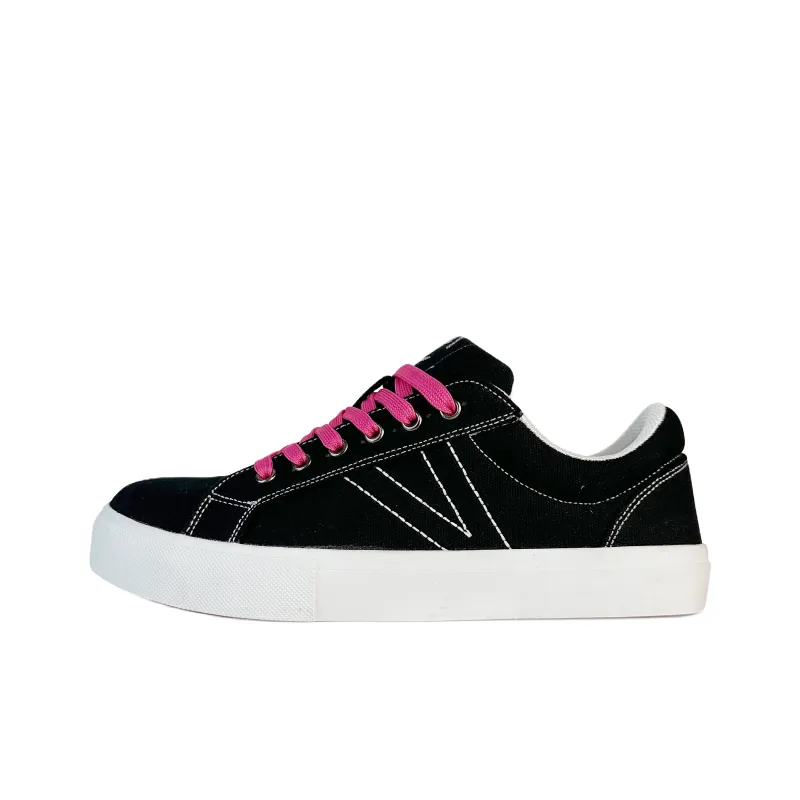 Rongchuan Slip Resistant, Abrasion Resistant, Lightweight, Breathable Low Top Skateboard Shoes Unisex Black-1