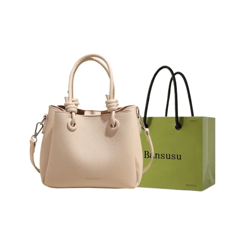 Bansusu PU Crossbody One Shoulder Handbag Women's Black/White/Light Blue/Pink-3