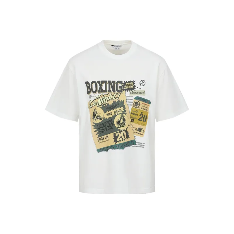 URBAN REVIVO T Shirts Men White-0