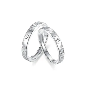 UZIID 999 Fine Silver Rings Unisex