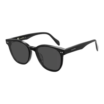 MUJOSH Plate Frame Oval Fresh Look Anti Aging Slimming Sun Protection UV Protection Sunglasses Unisex Black