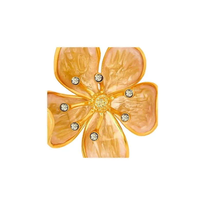 Oscar De La Renta Cherry Blossom Brooch-1