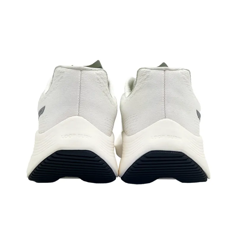 LOOP BURN Snake 1.0 Low Top Dual Air Cushion X Anti Twist Plate Running Shoes Unisex Immersed In Moonlight White-3