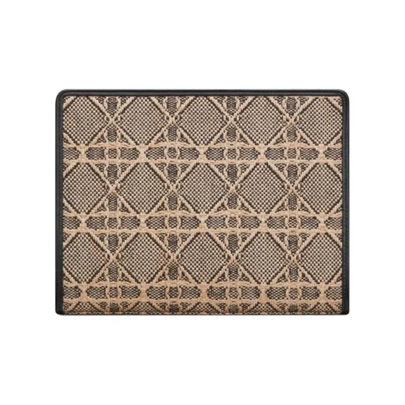 DIOR Calfskin Clutch Women's Beige & Black-2