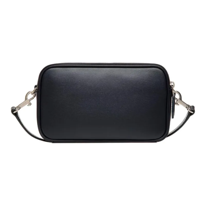 BALLY MYTHOS Recycled Leather Crossbody Bag Men's Marine Blue-1