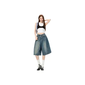 ZAZN Denim Shorts Women's Vintage Blue