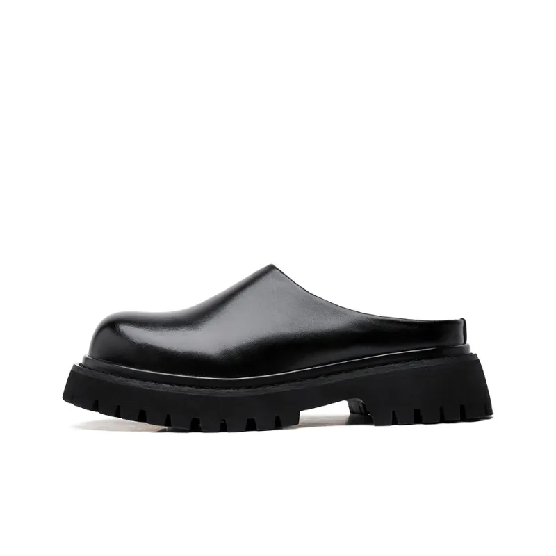 MADALLO Rubber Sole Abrasion Resistant Slip Resistant Closed Toe Slippers Men's-0