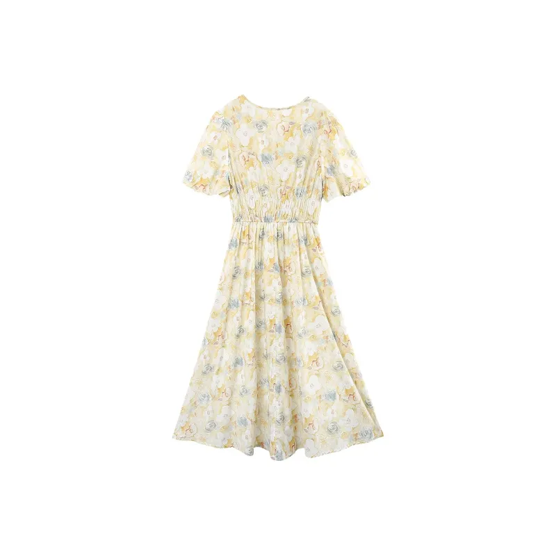 A Paradise For Awakening Short Sleeved Dress Women's-8