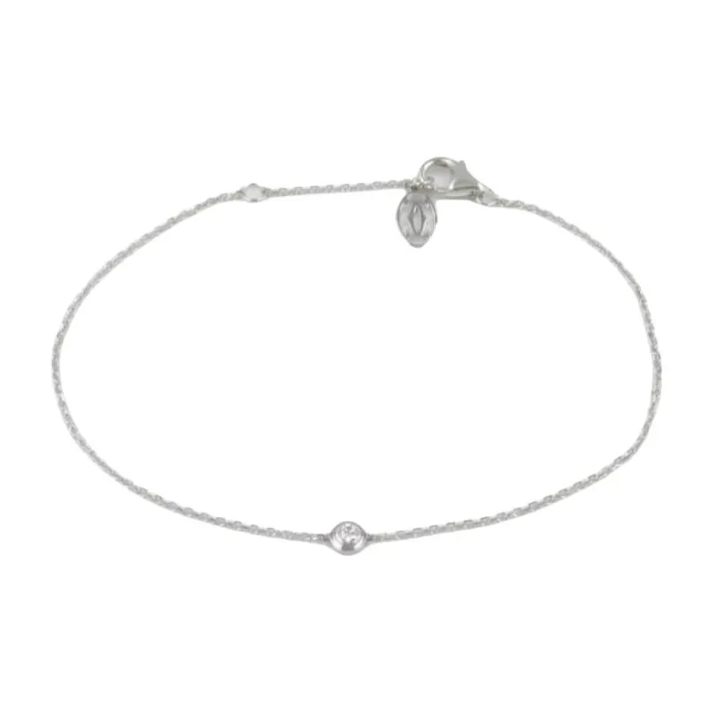 CARTIER Diamond 18K White Gold Bracelets Women's Silver-1