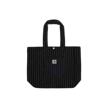 Carhartt WIP Cotton Tote Bag, Shopping Bag, Handbag Men's Black