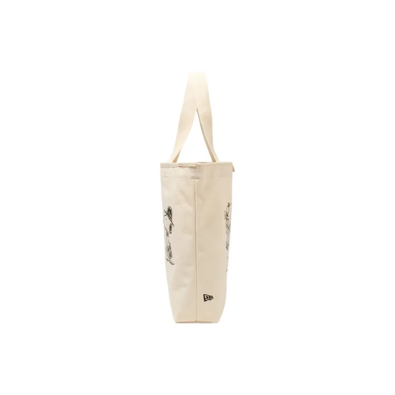 New Era Canvas Bag, Tote Bag, Shopping Bag, Handbag Unisex Ivory White-1