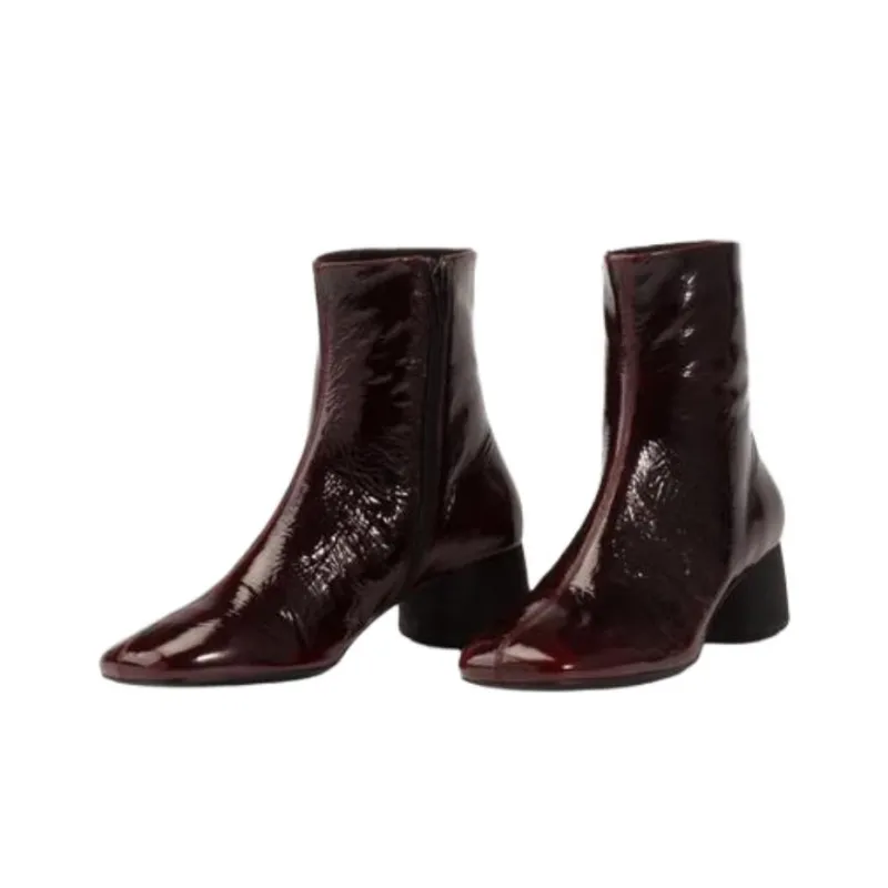 VAGABOND SHOEMAKERS Livia Ankle Boots 5cm Women's Dark Red-1