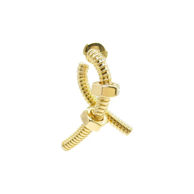 Cartier 2010s 18K Yellow Gold Écrou De Cartier Single Earring-1