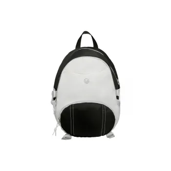 AIBAG Nylon Backpack Unisex Black/Pink/Light Blue