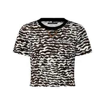 LOUIS VUITTON Ink Tiger Crop Top