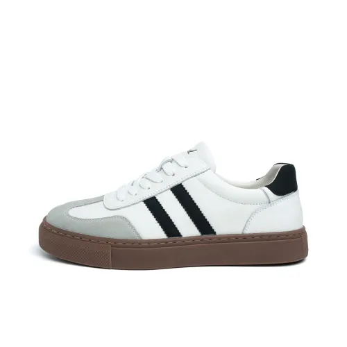 FED Breathable Low Top Skateboard Shoes Men's White