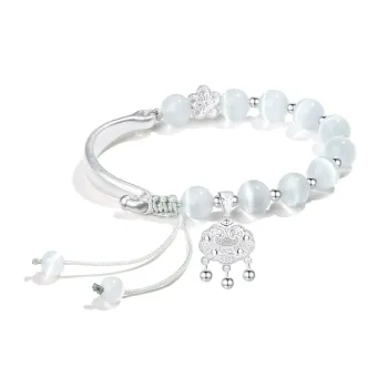 ZKY Glass Cat Eye Bracelets Unisex