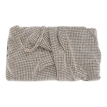Jimmy Choo Fabric Clutch Women's Silver