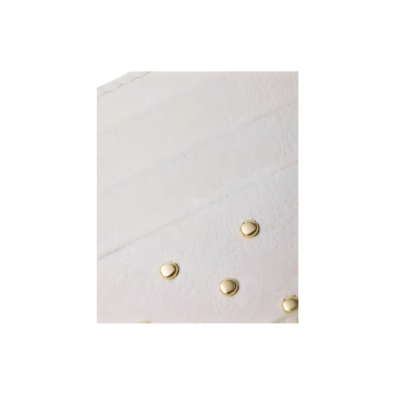 PRADA Leather Card Holder Women's White-2