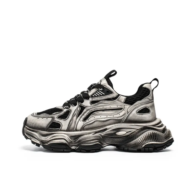 HACKBUTEER Low Top Chunky Sneakers Men's Box Included-6