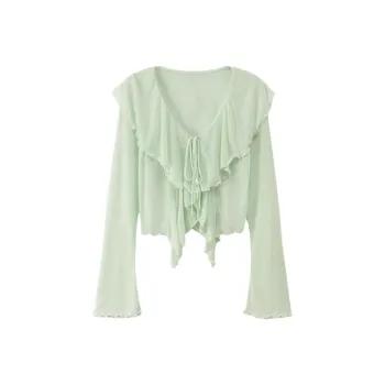 CHUU Cropped Coats Women's Mint Green