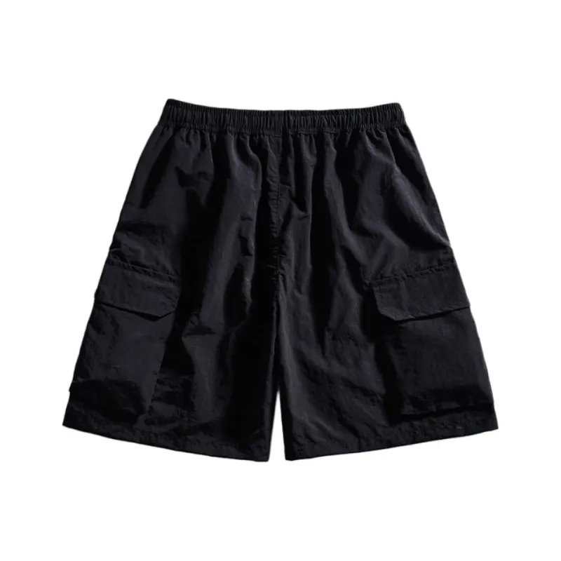 American Vintage Luxury Streetwear Large Pocket Versatile Casual Breathable Parachute Workwear 5 Button Shorts Unisex-1