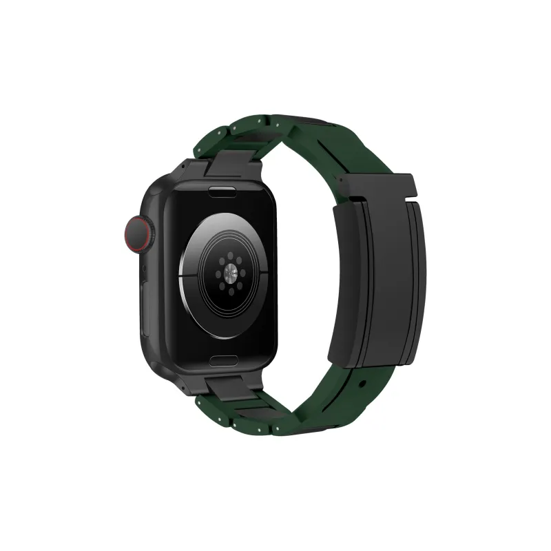 Sopi Apple Compatibility Watch Band Rubber, Stainless Steel Material-36